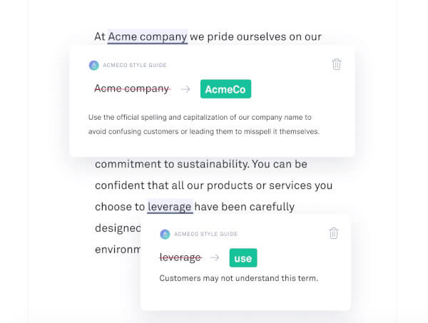 Корпоративный тон в Grammarly