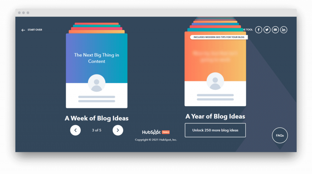 Примеры заголовков от HubSpot