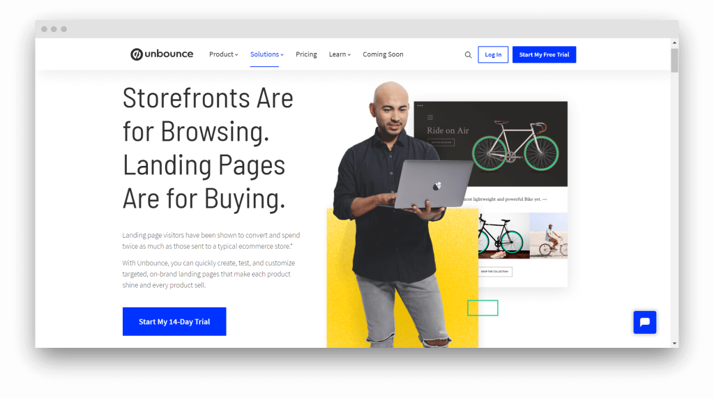 Unbounce для интернет-магазинов