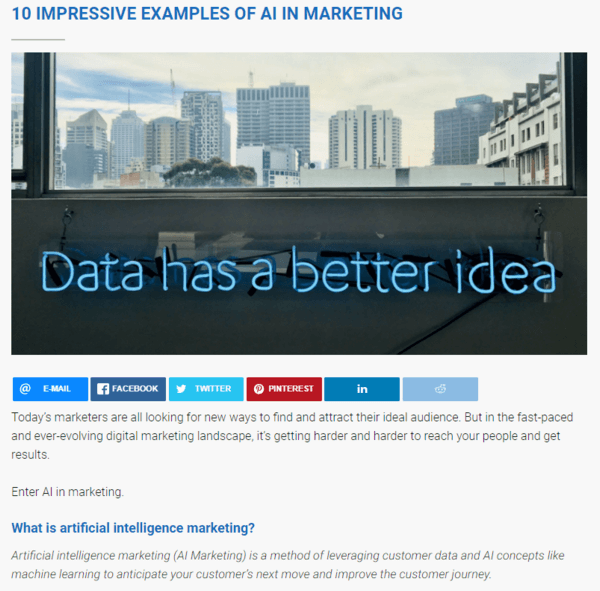 AI in marketing