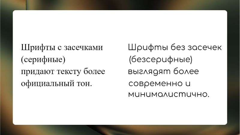 оформить текст