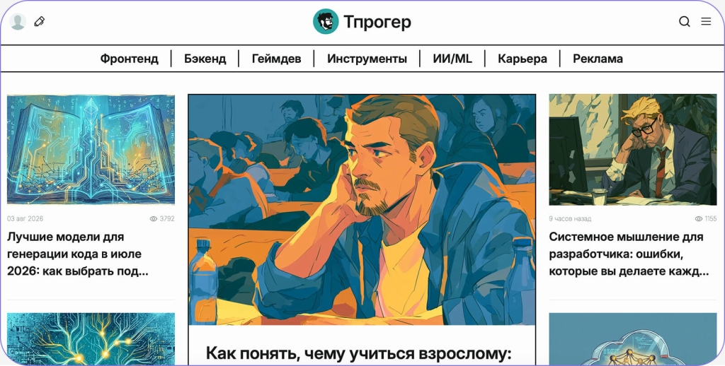 Бесплатная публикация на Тпрогер
